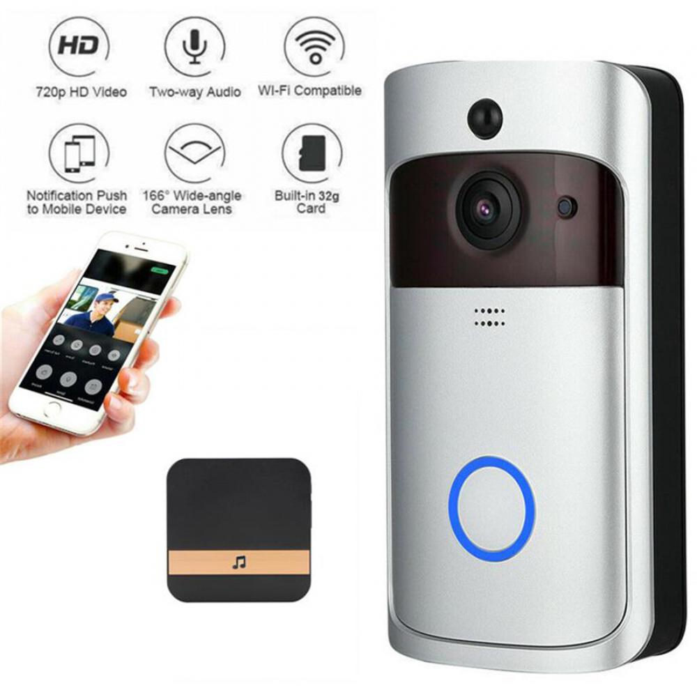 Usa Plug Doorbell Visual Doorbell Receiver Wireless Smart Wifi Doorbell Home Set