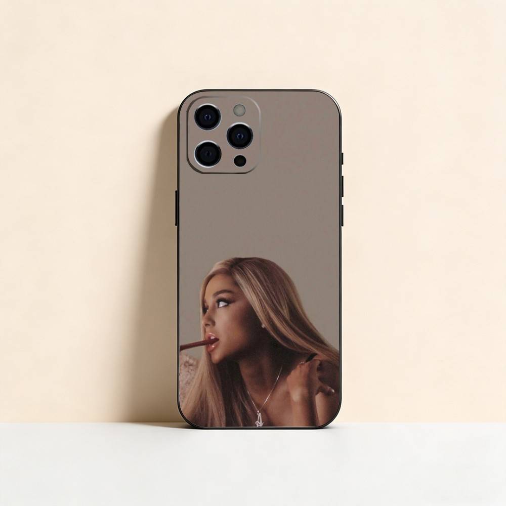 Ariana Grande Phone Case For iPhone 17, 16,15,14,13,12,11 Plus,Pro Max, Others Soft Black Cover