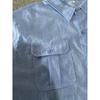 Men Linen Blend Short Sleeve Shirt With Chest Pockets Button Down Casual Blouse