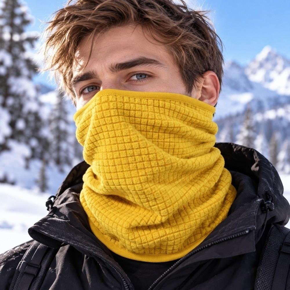 Breathable Neck Warmer Soft Fleece Face Mask Tube Bandanas Thermal Collar  Daily Commuting
