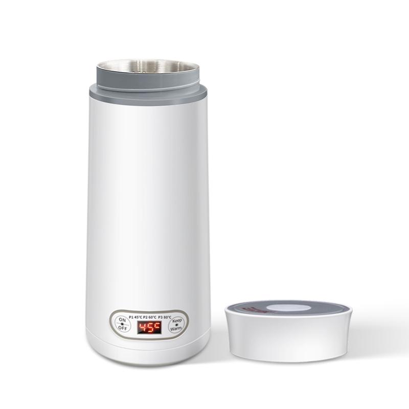 

Портативный электрический чайник для путешествий, чайник из нержавеющей стали, мини-электрическая бутылка для воды, термокружка для чая, кофе, кипячения воды us белый