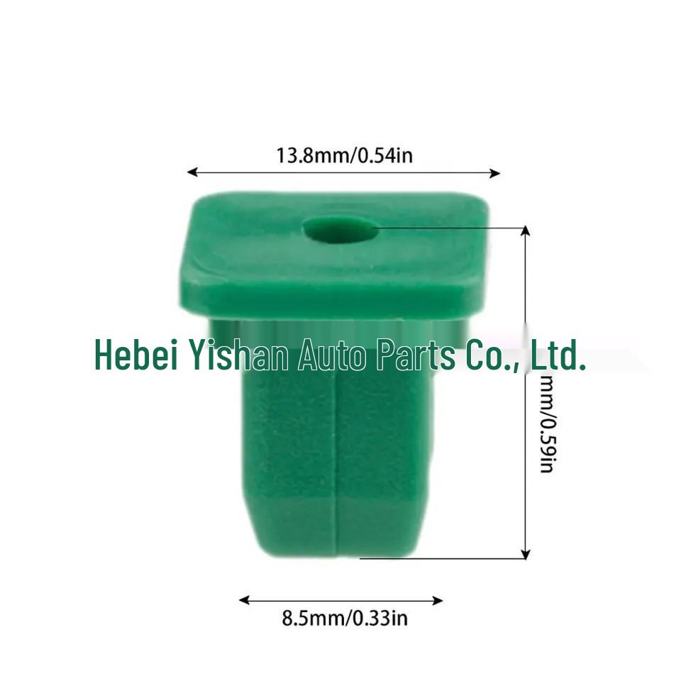 Haishi Jinbei Foton Rear Door Floor Clip: 8mm White/Green Fastener