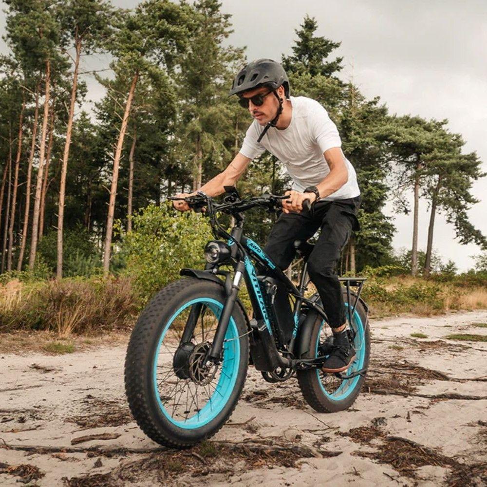 Bicicleta eléctrica VITILAN H5, motor de 2000W, batería de 52V 25Ah, velocidad máxima 64 km/h, autonomía de 105 km, neumáticos de 24x4.0 pulgadas