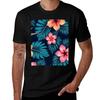 Pink  Coral Tropical Foliage Pattern Tshirt For A Boy New Edition New Gifts And Tshirts Plus Size Tops Unisexs Tshirt