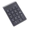 Wireless Number Pad BT5.0 Black 18 Keys Battery Powered Widely Compatible Numeric Keypad for Gaming Office Computer