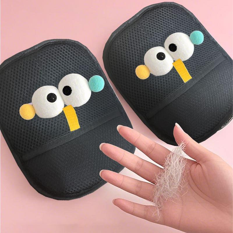 Cat Hair Remover Glove Cat Grooming Gloves Two-Way Reusable Washable Gentle Dog Brush For Detailing Grooming Scratching Cleaning