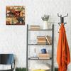 Wooden Square Wall Clocks Silent Non ticking Battery Powered For Home Kitchen Living Room Office Decor