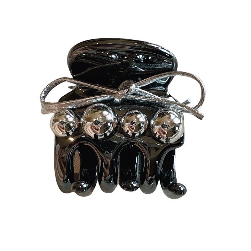 Luxusní křišťálová mašle akrylová skřipcová spona pro vysoké culíky