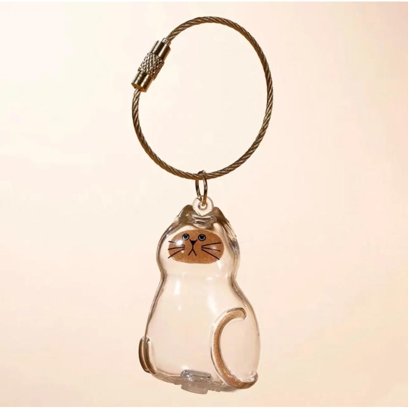 Pet Hair Keepsake Box Memorial Bottle for Cat Fur Storage Container for DIY Decoration Gift for Pet Lovers Home Display