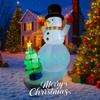 7.8FT Xmas Inflatable Yard Decor LED Snowman Christmas Tree Home Decoration Ornament Festive Toy Gift Supplies Holiday Decor