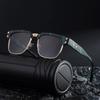 Men Luxury Vintage Punk Metal Sunglasses UV400 Protection Square Frame Fashion Outdoor Driving Shades Classic Brand