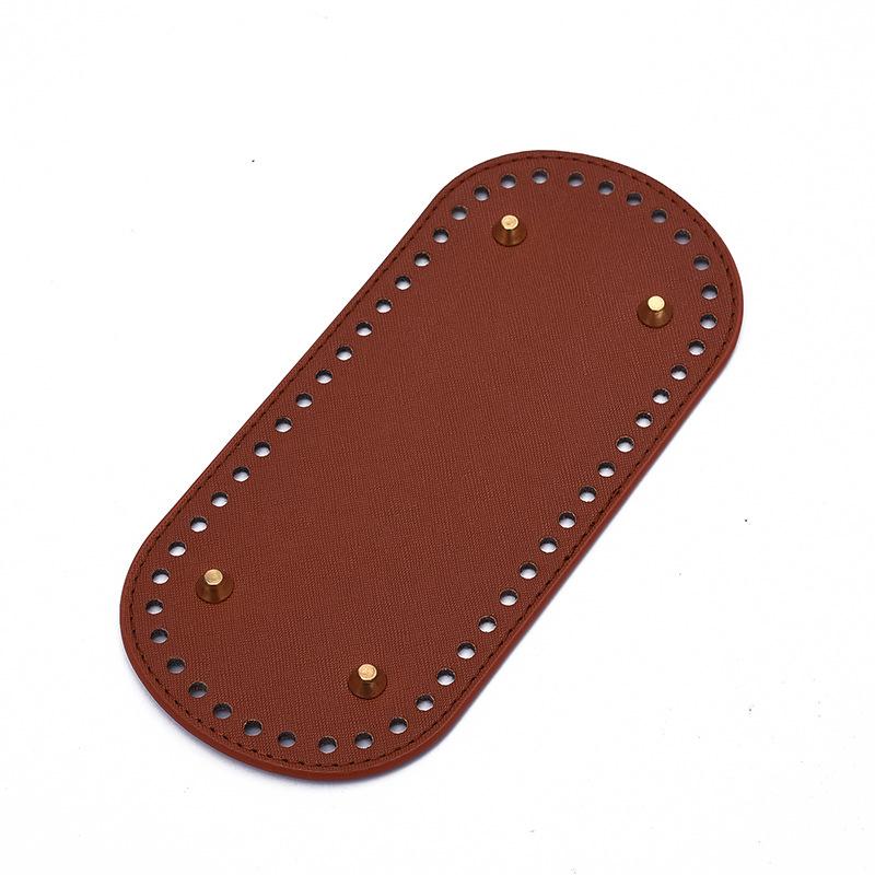 

22*10 см Длинное дно для вязаной сумки Основа для сумки из ПУ кожи Дно ручной работы с коричневый