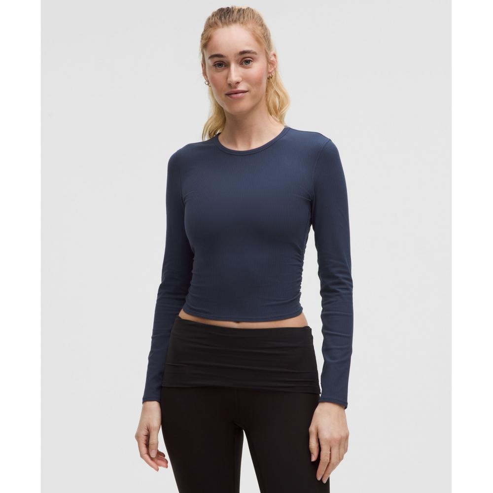

Lululemon Рубашка All It Takes Back Twist Ribbed с длинным рукавом Club Blue 8