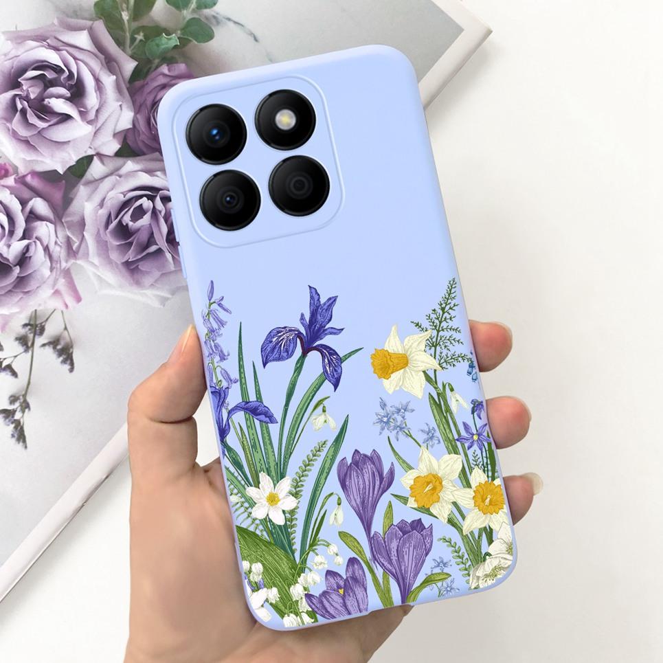 Women Fashion Girly Phone Case For Huawei Honor X9b Honor X8b Coque Funda Flower Pattern Soft Silicone Funda HonorX9b 5G Coques