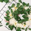50Pcs/Pack Roses Green Leaf Wedding Bridal Accessories Christmas Home Decor Crafts Leaves Decorative Flowers Wreaths