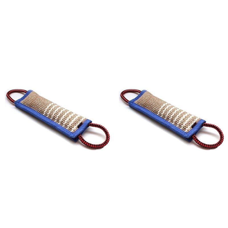 

2X Dog Training Bite Pillow Jute Bite Dog Tug Durable Dog Bite Sleeve Stick Training Equipment For Puppy Pet