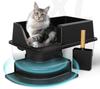 Stainless Steel Open Cat Litter Box - Wide, Thickened, Anti-Splash, Anti-Corrosion & Easy to Clean