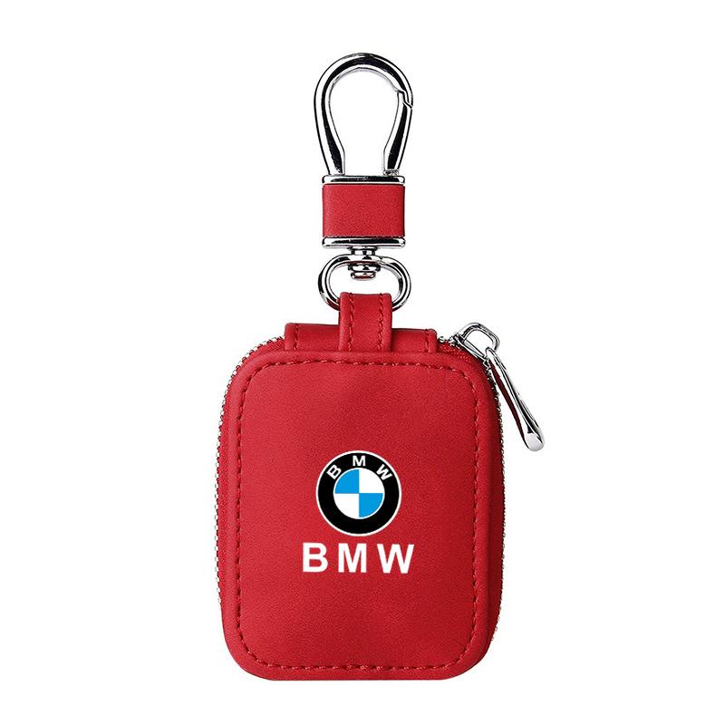 High-end Leather Car Logo Bluetooth Headset Box Protector Case For BMW 50th M M2 M3 M4 M5 M6 E46 E90 E60 F10 F30 E39 E36 F20 E87 GB1