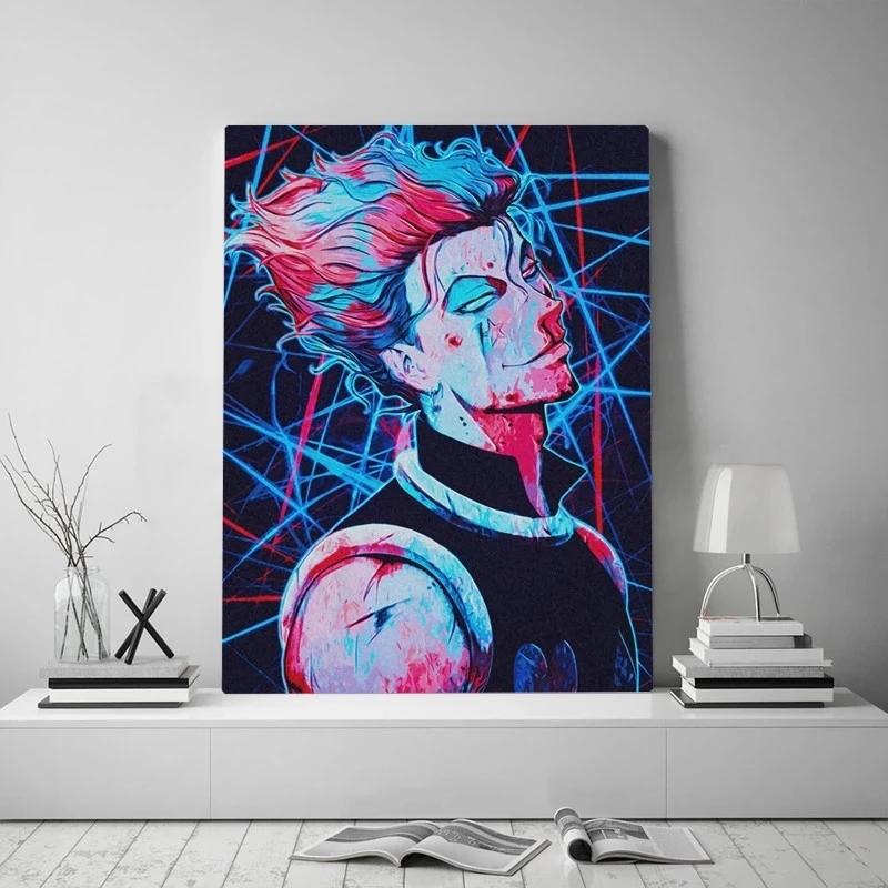 Modern Anime Canvas Painting Hunter Hisoka Morow Prints and Posters Cuadros Wall Art Pictures for Living Room Home Decoration