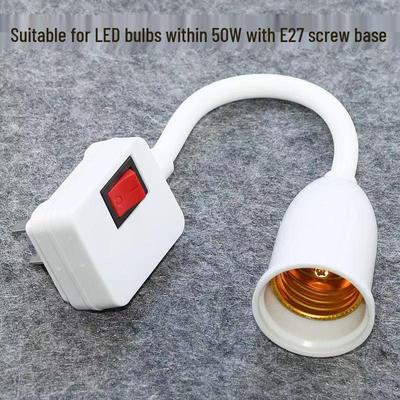 Universal Gooseneck Table Lamp with E27 LED Bulb Base and Socket Plug Switch