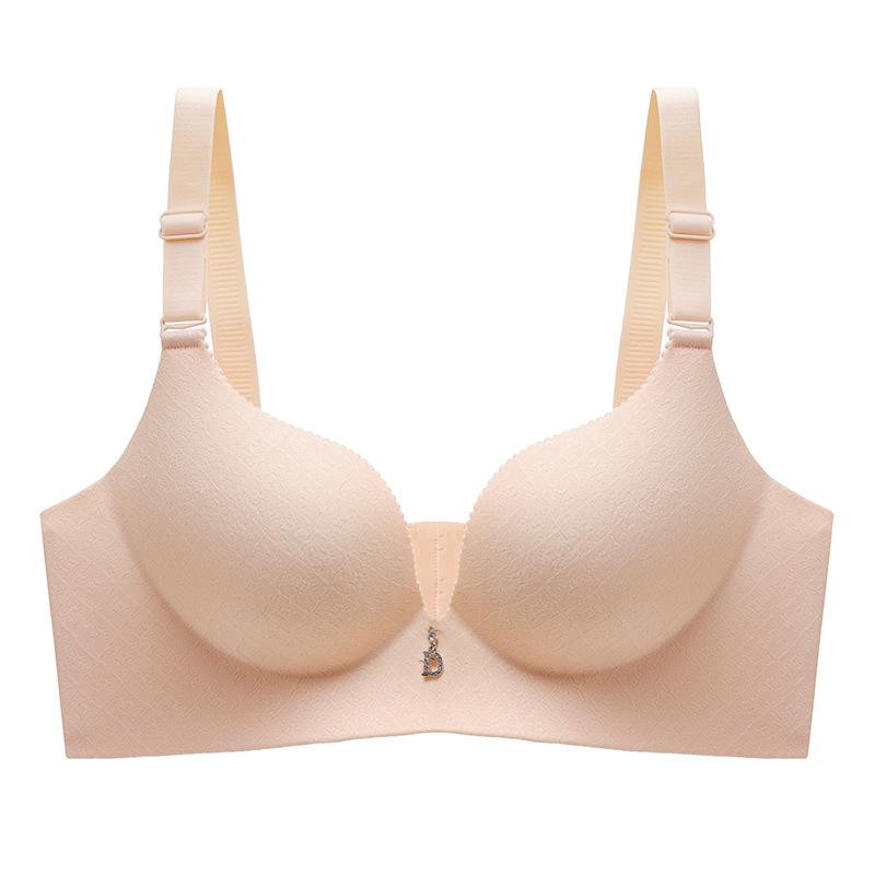 Skin Tone Seamless Wireless Bra With Thin Molded Cups Adjustable Straps And Decorative Pendant M дубильная кора