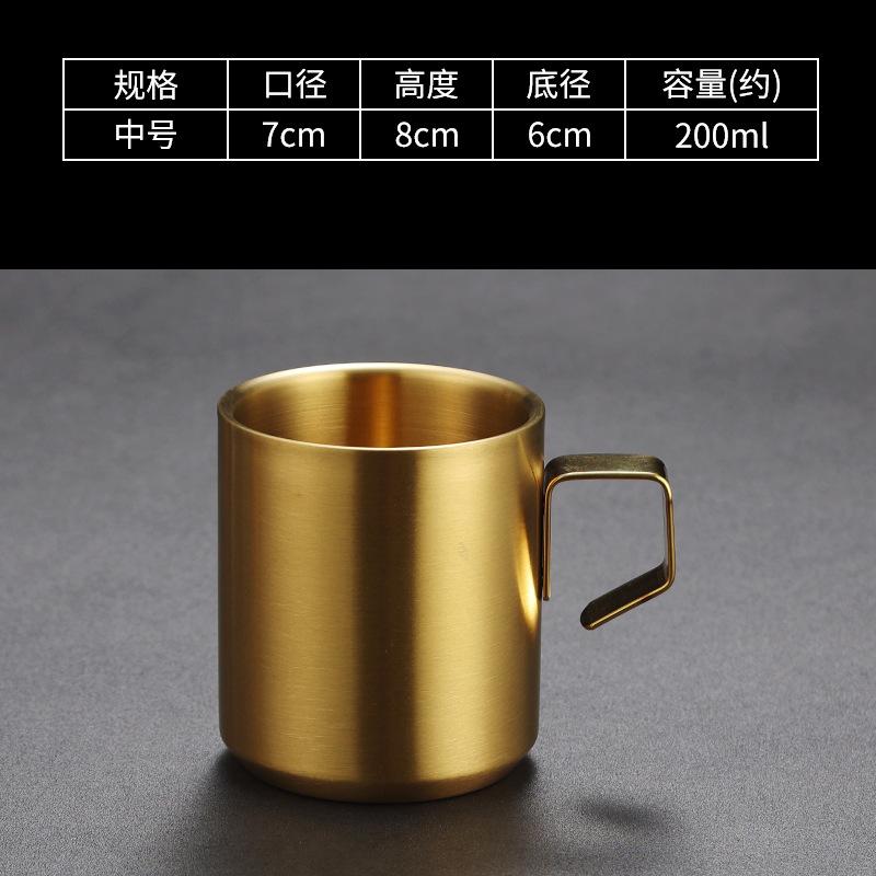 

Кружка с двойными стенками из нержавеющей стали 304, защита от ожогов, чашки для молочного чая, сохраняет холод, пивная кружка, прочная посуда для напитков 200-280ml