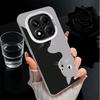 Schwarze Katze Cartoon Niedlich Weiche Handyhülle für Samsung Galaxy S24 S25 FE S26 Edge S23 Ultra S22 Plus S21 + Stoßfeste Hülle Rückseite Sie