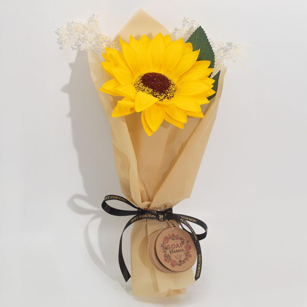 Sonnenblumen-Seifenblume, Einzelstiel Geschenkdeko