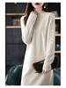 2025 Autumn/Winter Petite Loose Sweater, Semi-High Neck, Casual Knit Top for Middle-Aged Women.