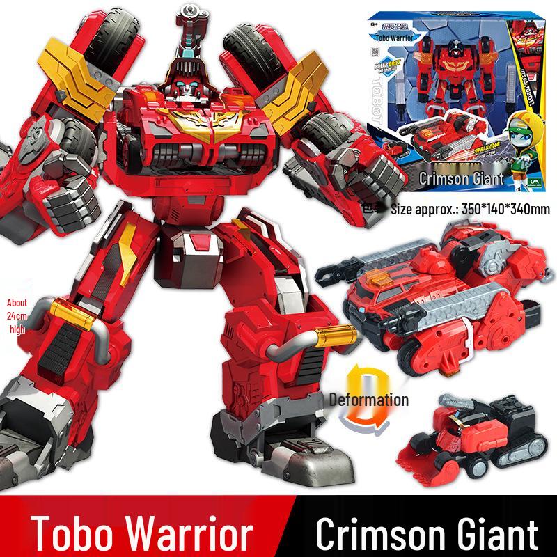 Toba Warrior Galaxy Detective 6-in-1 Transforming Robot Toy for Boys
