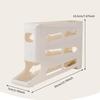 4 Layer Automatic Egg Roller Egg Holder Kitchen Dedicated Egg Roller Rack Space Saving Large Capacity Egg Organiser Egg Boxes