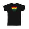 Ghana Flag Ghanaian Country Expat T Shirt