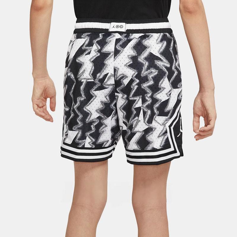 Jordan Tie-Dye Print Breathable Loose Basketball Shorts Men Bottoms Black DQ7335-100