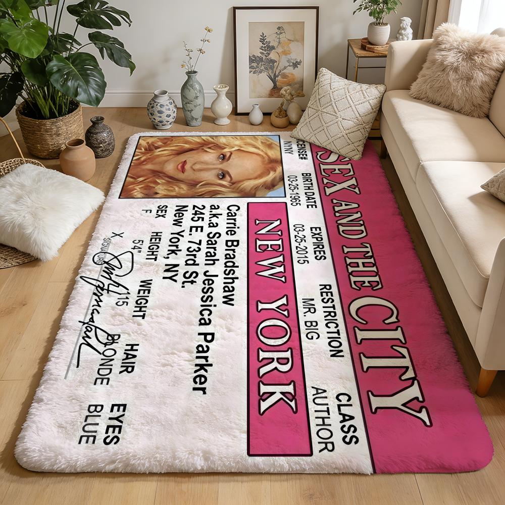 S-Sex And The City Tv Floor Mat Soft Flannel Floor Mat Non-Slip Absorbent Rug For Home Bedroom Bathroom