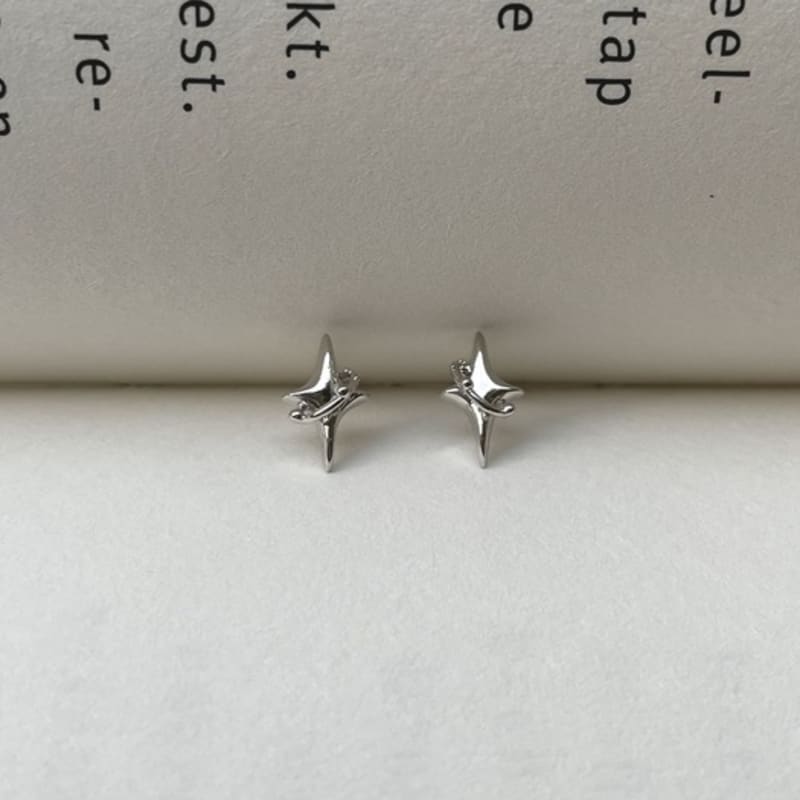 THE BORING Planet Silver Earrings_2colors