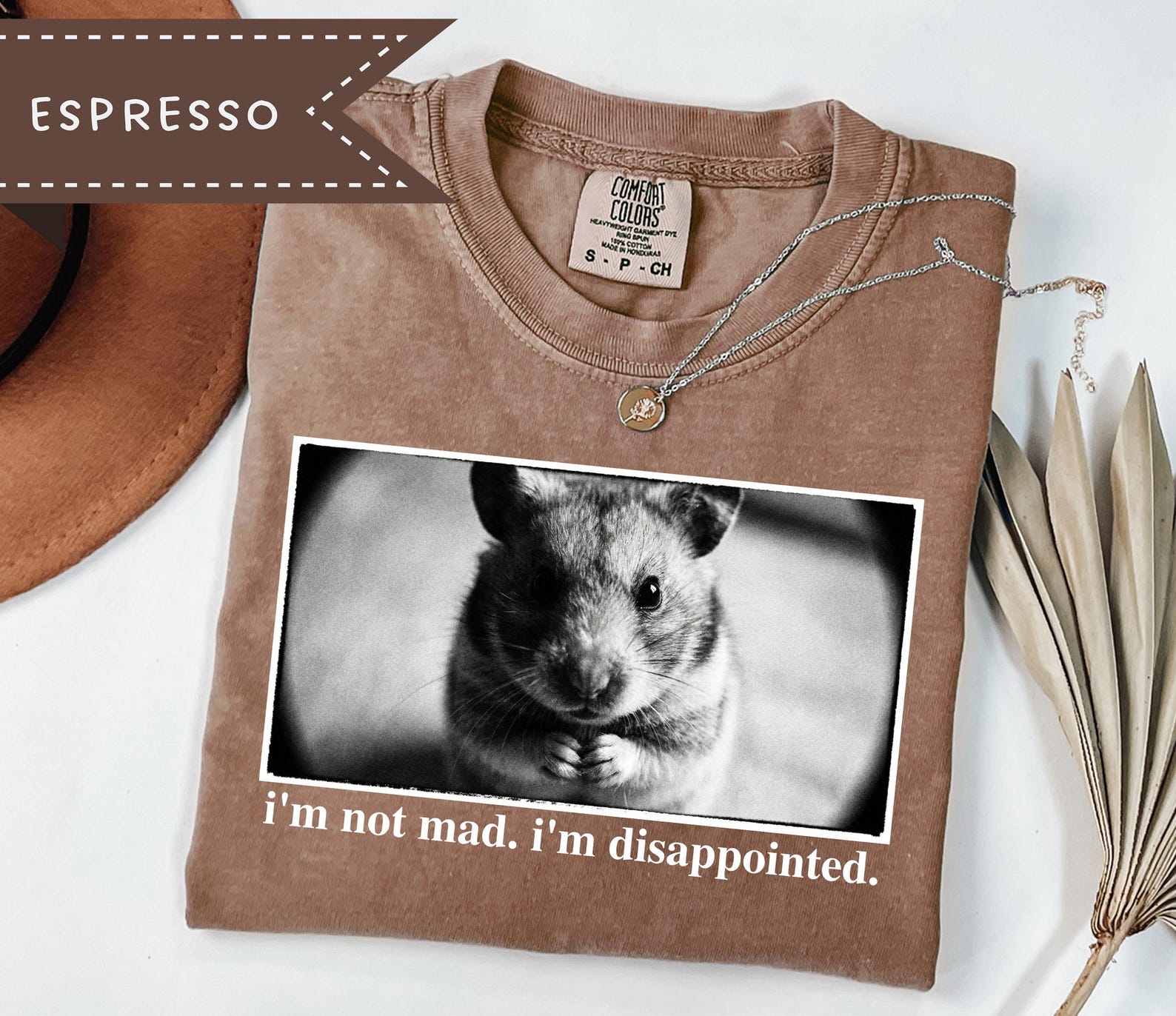 I m disappointed hamster shirt, Vintage 90s Y2K Graphic Tee, Funny Hamster Meme T-Shirt, Oversized Graphic Shirt, Silly Animal Meme Gift S