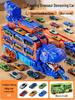 3-in-1 Transforming Dinosaur Toy Car Set for Kids Aged 3-5 with Mini Car Storage