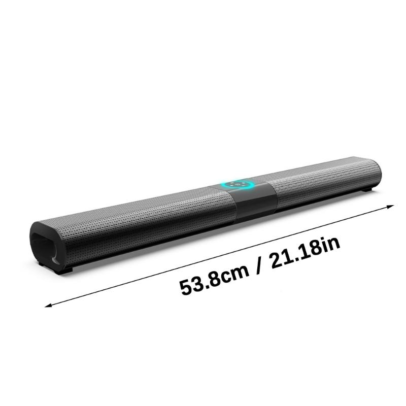 20 Soundbar Wall Mounted Speaker with Rhythm Lighting Thin Design Bluetooth-compatible Speaker Portable Mini Soundbar for Home