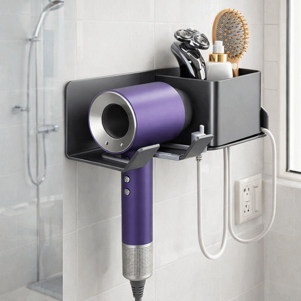 Rustproof Hair Dryer Holder Wall Mounted Toilet Paper Holder Bathroom Tissue Holder Bathroom Use