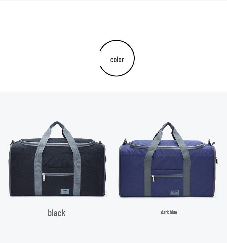 Portable Foldable Travel Bag with Large Capacity and Trolley Handle Attachment