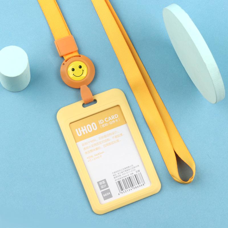 Adjustable ID Badge Lanyard for Employees, Students, Work, and School Cards - Customizable Holder