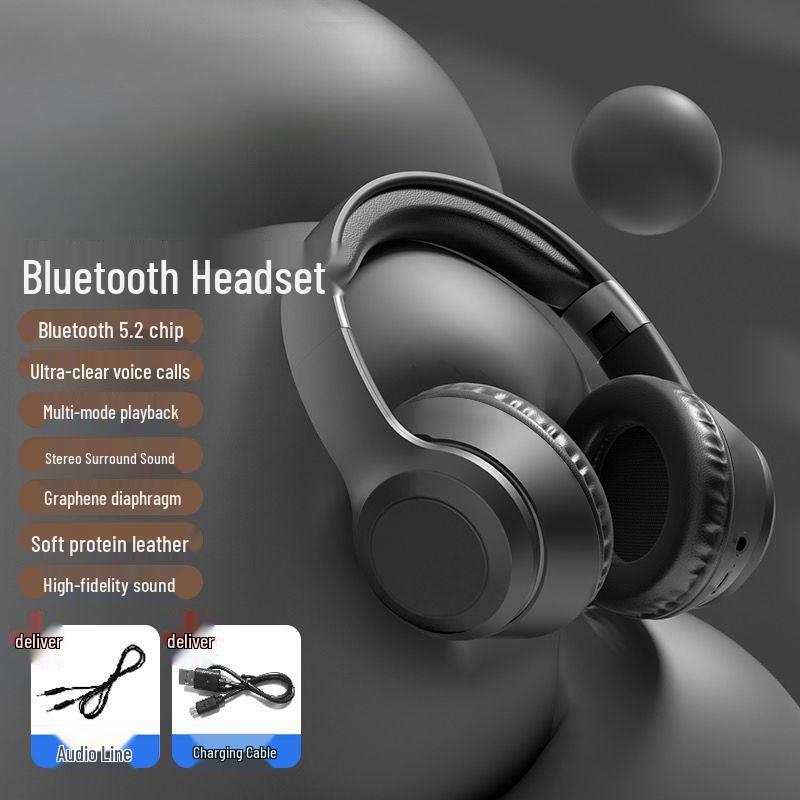 

High-Value Wireless Bluetooth Over-Ear Headphones with Luminous Earcups for Gaming, Music, and Heavy Bass Bass Noise Reduction