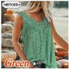 Women's Fashion Casual Solid Color Print Sleeveless V Neck Blouses & Shirts