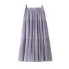 2025 Women's Summer Chiffon A-Line Midi Skirt - Slimming, Popular Style