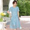 Mother's Day Summer Qipao Dress for Middle-Aged Women