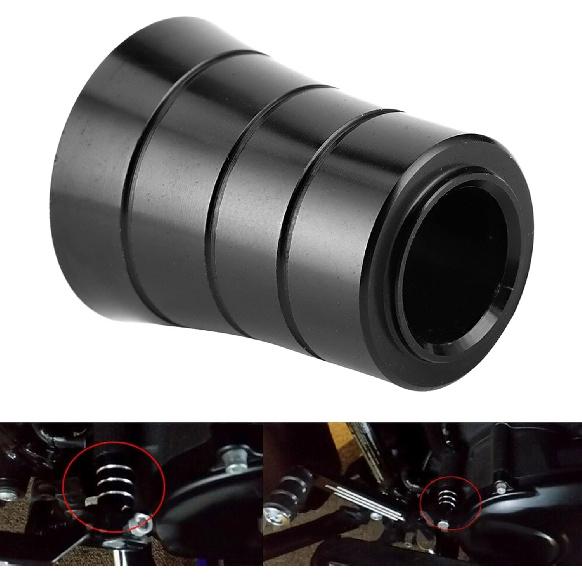 Heel Shifter Eliminator Aluminum Heel Shift Level Eliminator Cover Motorcycle Foot Control Motorcycle Accessory Fit for CVO (Black)