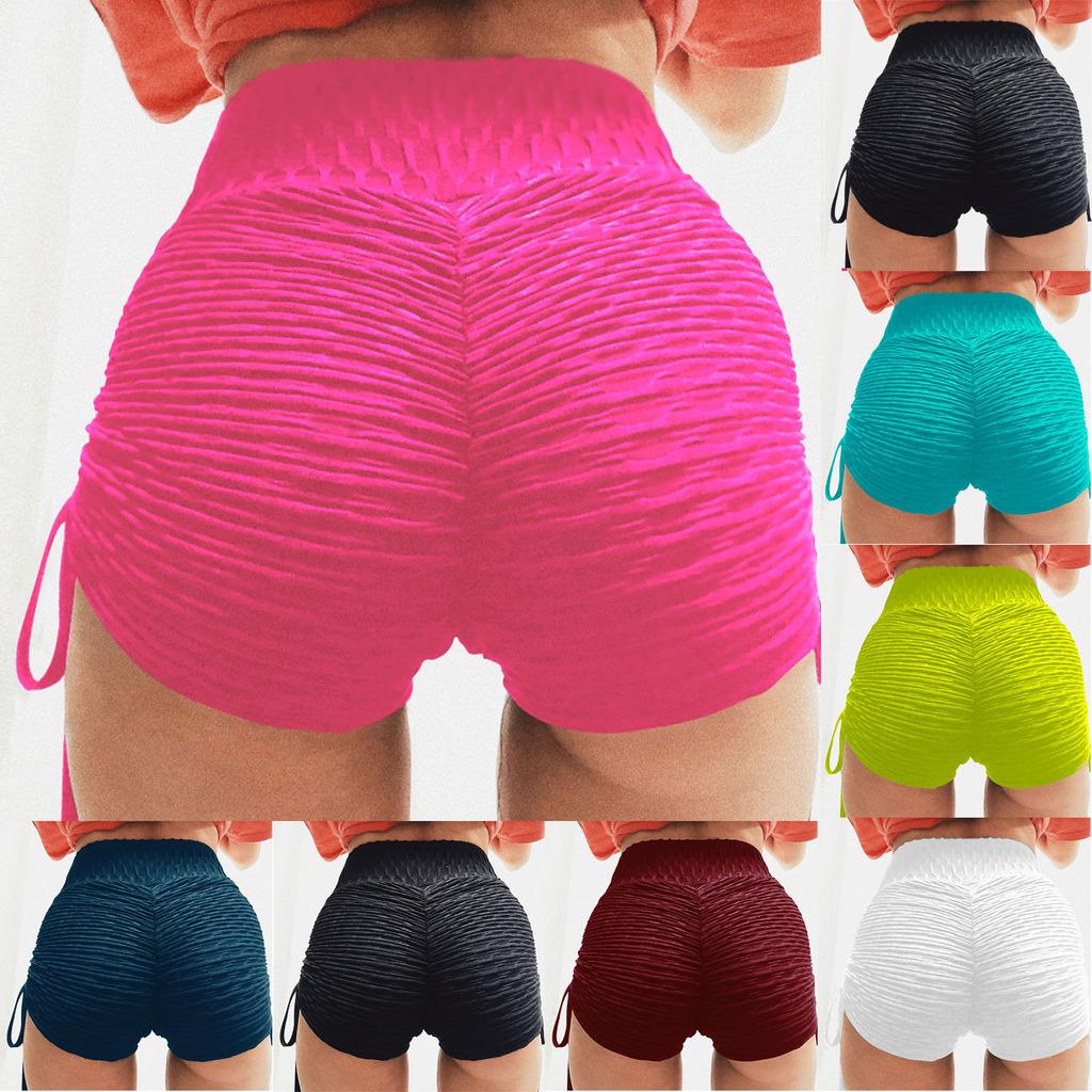 Buy Women Sexy Yoga Shorts Push Up Fitness Short Legging High Waist