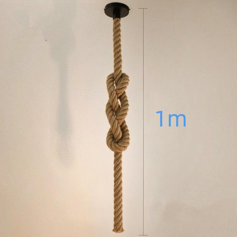 Industrial Vintage Hemp Rope Pendant Lights Attic Personality Indoor Lightings For Loft/Living Room/Bar Pendant Chandelier