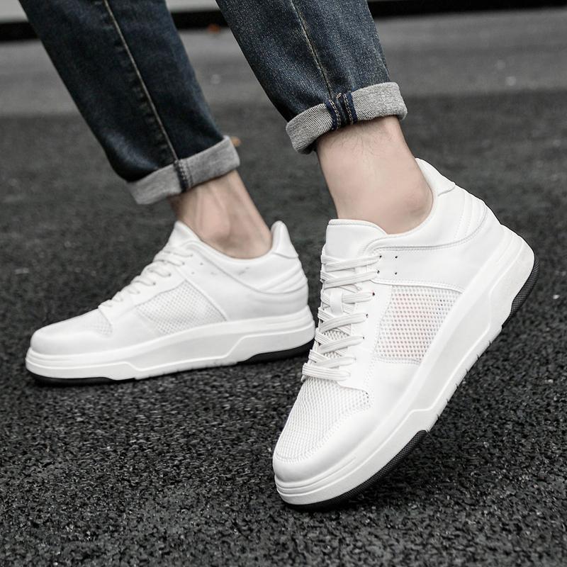 Fashion Summer Elevator Shoes Men Sneakers 6CM Height Increasing Shoes Men Fashion Hidden Heels Inner Height Sports Shoe Man Lift Shoes