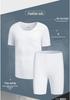 Ice Silk Short Sleeve Summer Pajama Set - Seamless Round Neck, Lightweight Home Sportswear